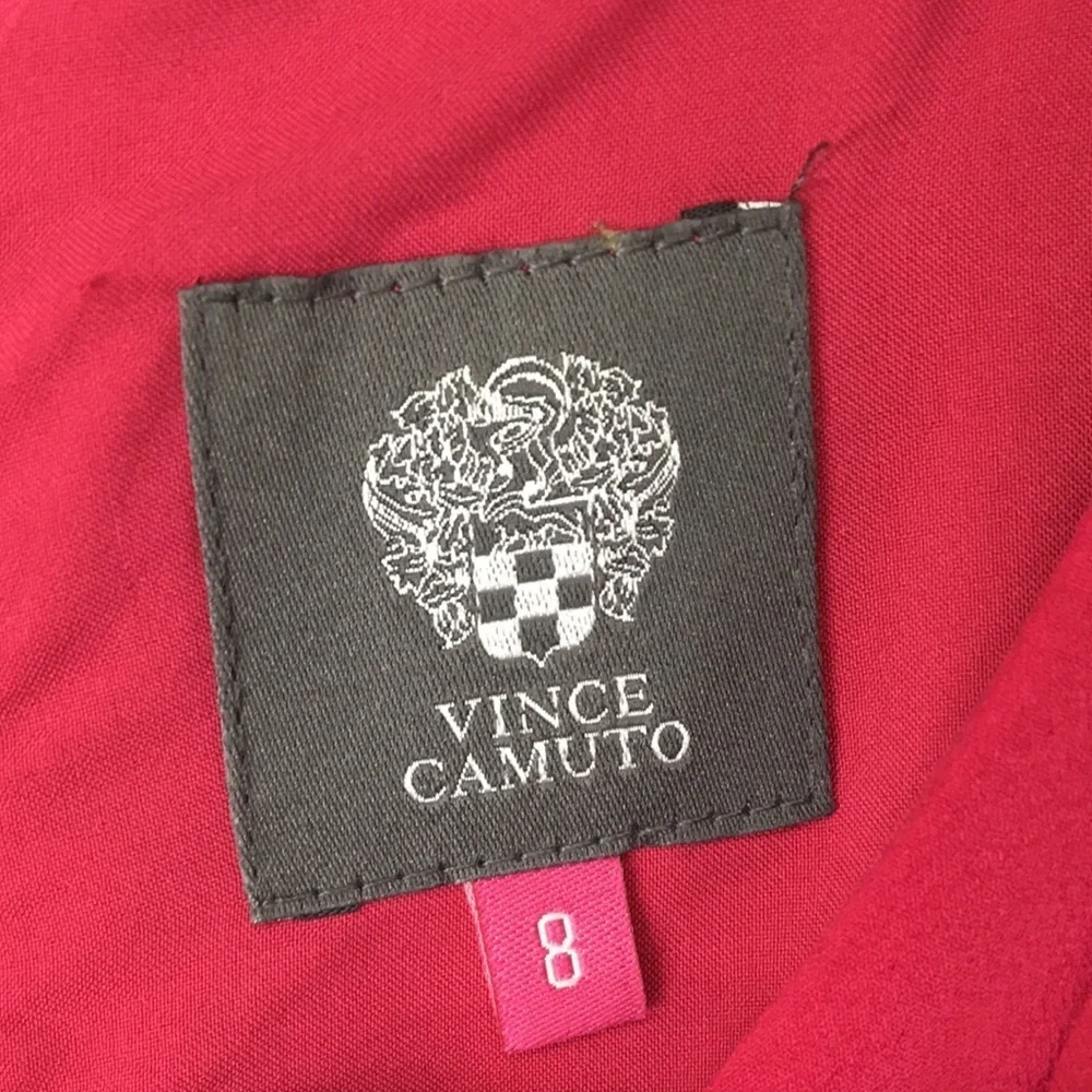 Vince Camuto Women’s Pink Cerise Drape Dress Size 8 NEW with Tags - Picture 4 of 8